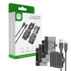 Kit de 2 baterías 1100mAh recargables para joystick de Xbox