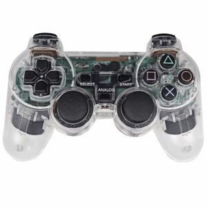 Joystick inalámbrico compatible con PS2 color transparente
