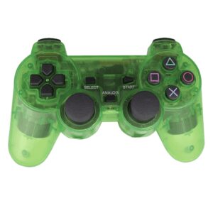 Joystick inalámbrico compatible con PS2 color verde transparente