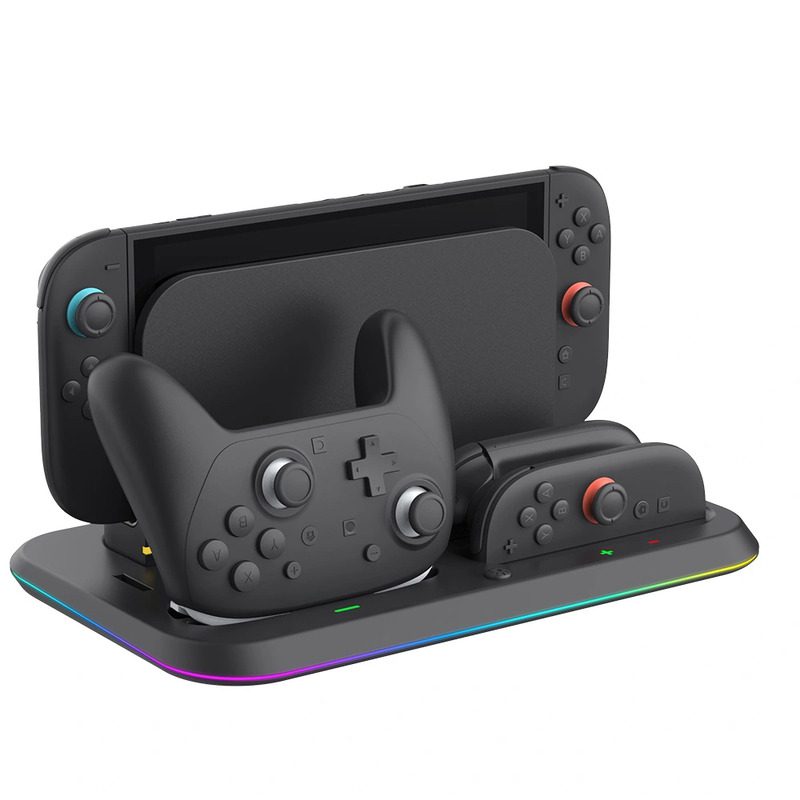 Base de carga multifuncional con luces RGB para Nintendo Switch 2 - Imagen 2