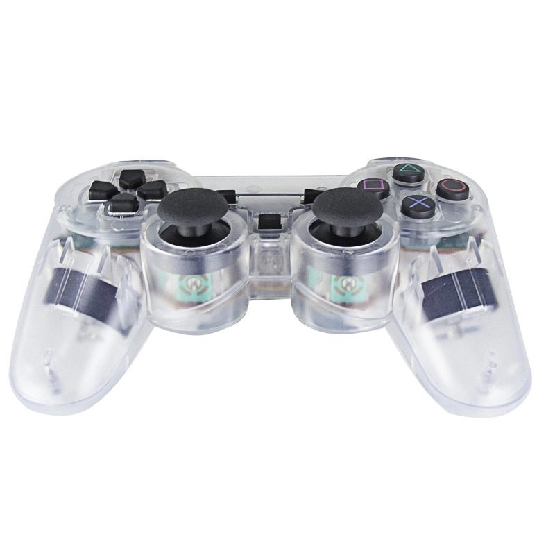 Joystick inalámbrico compatible con PS2 color transparente - Imagen 3