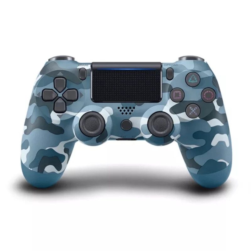 Joystick inalámbrico bluetooth compatible con PS4 / PC Azul Camo