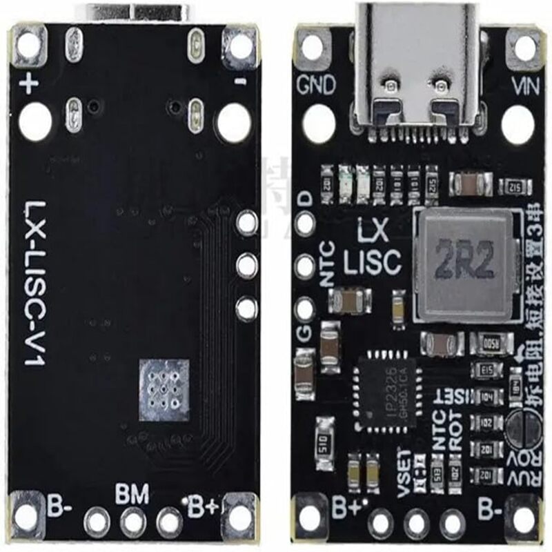 Placa de carga de baterías de litios de alta potencia