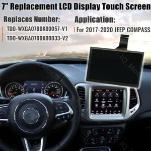 Pantalla LCD táctil de 7" con radio y navegación para JEEP 2017-2020