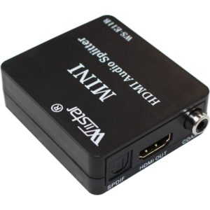 Adaptador de audio HDMI a HD y óptico TOSLINK SPDIF coaxial 0.138 in estéreo Splitter