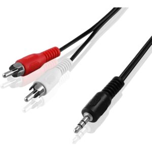 Cable AV 2 RCA a Aux 3.5 mm 1.8m