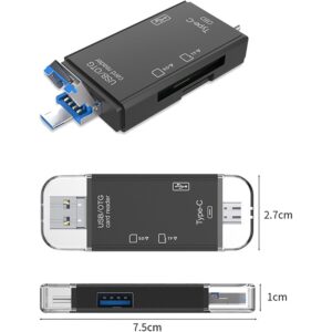 Lector de Tarjetas 6 En 1 USB 3.0 OTG para Lectores de Tarjetas Digital/TF