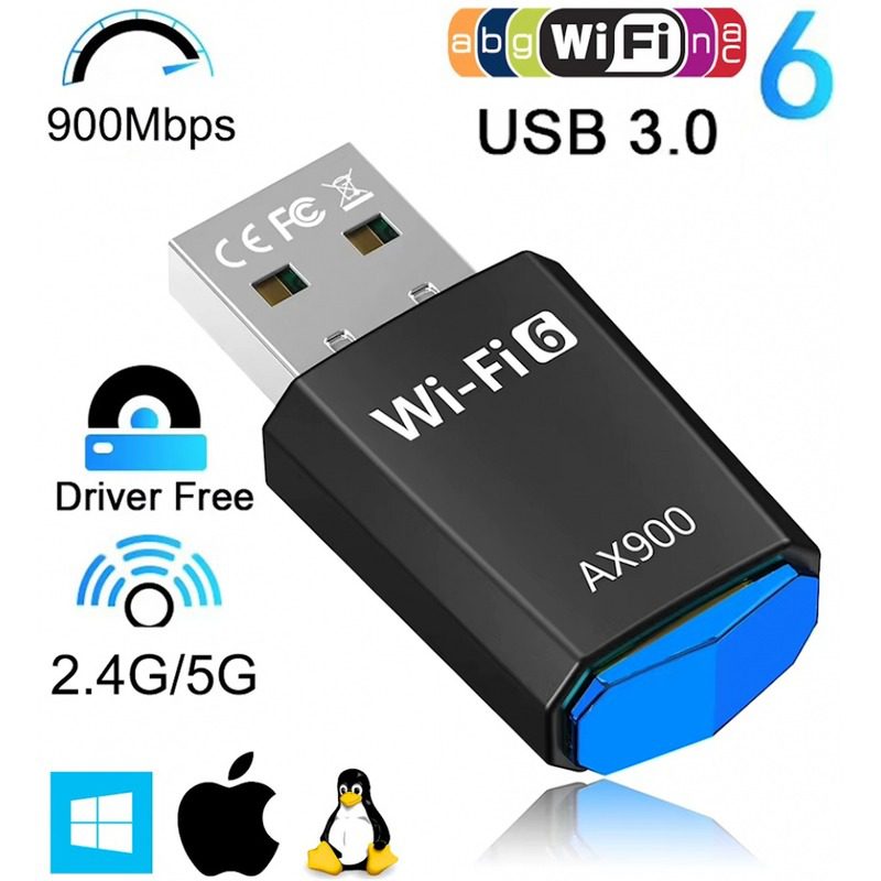 Adaptador USB 2.0 receptor Wifi 6 - Imagen 2