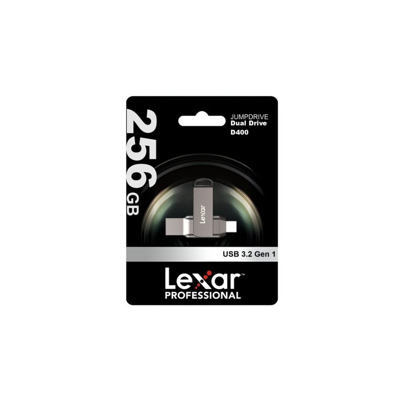 Pendrive 256GB Doble conexión USB-A USB-C, Lexar JumpDrive J400 - Imagen 2