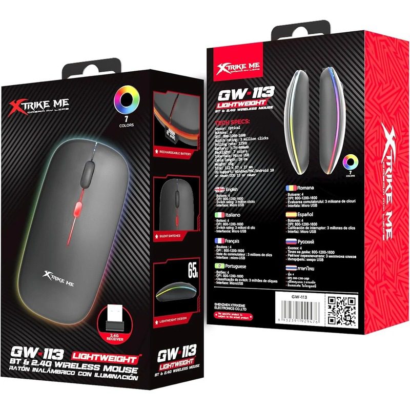 Mouse inalámbrico gaming XTRIKE ME GW-113 - Imagen 2