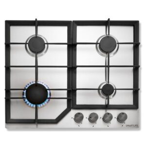 Anafe a Gas 4 Hornallas SMARTLIFE Inox