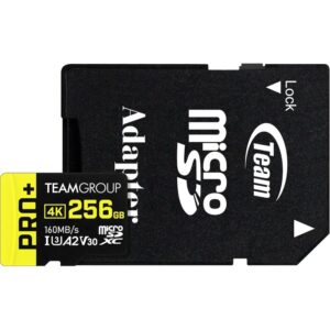 Tarjeta 256GB Micro SDXC UHS-I U3 A2 V30, R/W hasta 160/110 MB/s