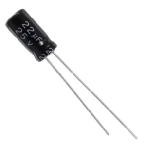 Capacitor, condensador 22uf 25V