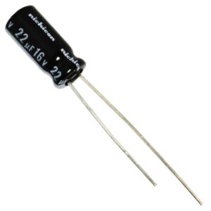 Capacitor, condensador 22uf 16V