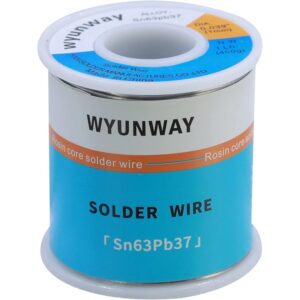 Estaño Wyunway Sn63Pb37 1mm 450gr proporción 63%-37%