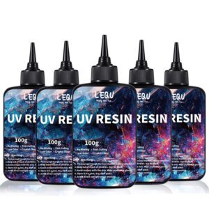 Resina epoxi cristalina premezclada de curado UV transparente de 100g