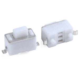 Pulsador Interruptor Táctil Blanco 2 pines De 3mm*6mm*4,3mm (10 unidades)