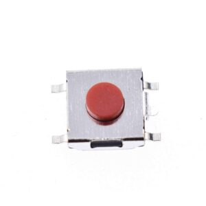 Pulsador táctil 5 pines SMD 6mm*6mm*3.1mm botón rojo (10 unidades)
