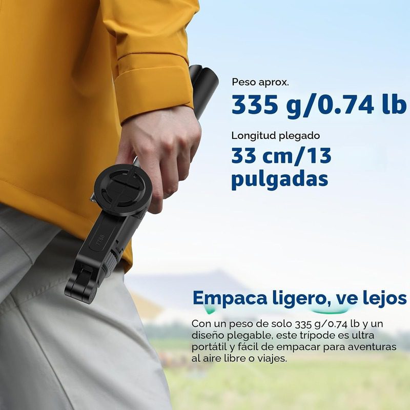 Trípode magnético Ulanzi Tt88 para selfies desde arriba, negro - Imagen 6