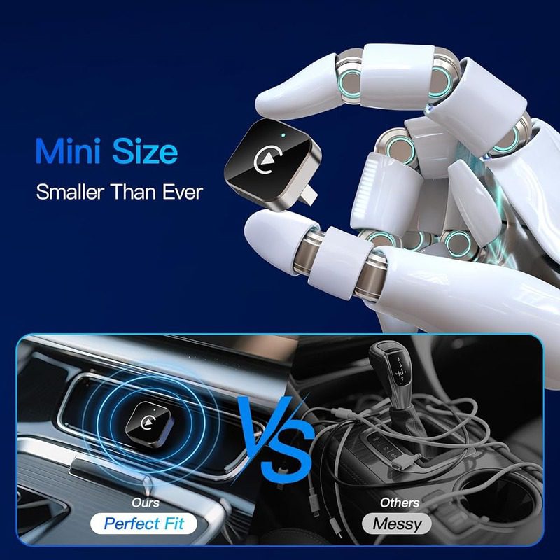 Adaptador Inalámbrico CarPlay Pionray Transmisión Estable Sin Retrasos - Imagen 3