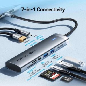 HUB USB-C a HDMI, USB-C 7 en 1 / 1.5M TPSHB Vention